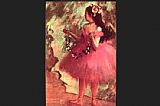 Famous Dress Paintings - Dancer in a Rose Dress